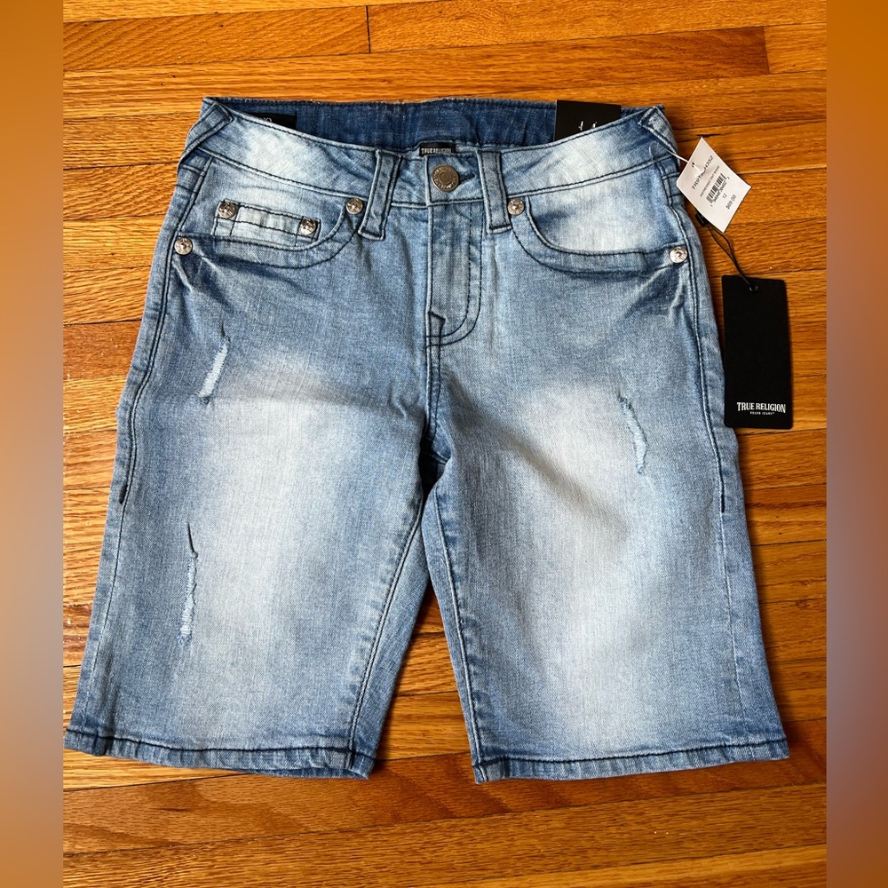 True Religion Geno Relaxed Slim fit denim shorts NWT